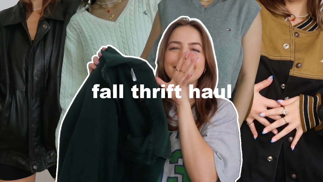 fall 2021 thrift try on haul - YouTube