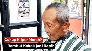 The easiest way to cut hair for older people is to just use a cheap clipper, @WARCUBontomanai8910