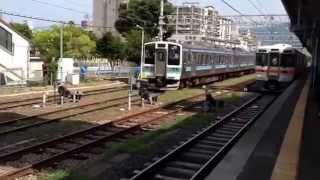211系長野車 上諏訪駅にて 2014年8月13日