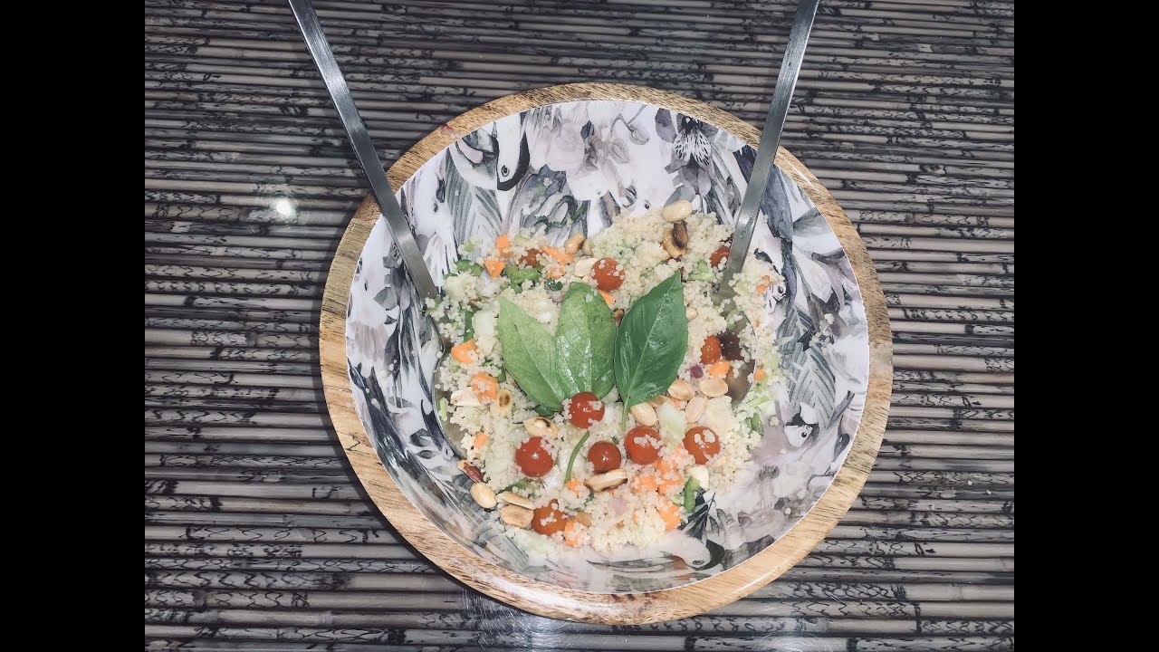 HEALTHY VEGETARIAN COUSCOUS SALAD RECIPE QUICK, EASY & REFRESHING COLD COUSCOUS SALAD (3