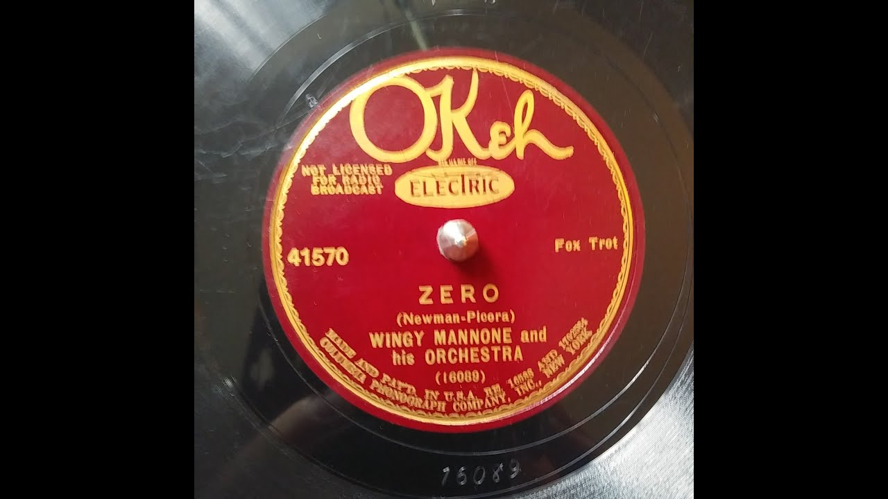 WINGY MANONE And His Orchestra – ZERO – Okeh 41570