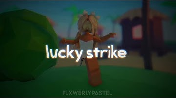 LUCKY STRIKE 🍀💫 // typography edit! // @pastelhazee