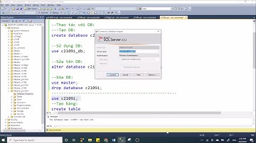 SQL-C2109I: Buổi 2. Tạo bảng, đổi tên bảng, xóa bảng, sửa tên cột, khóa chính, khóa ngoại