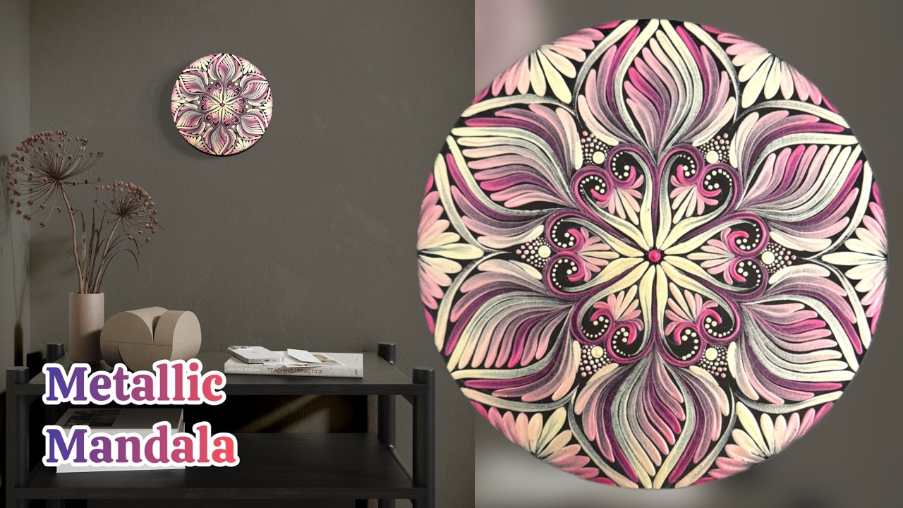 Mesmerizing Metallic MANDALA: Pure Artistry!