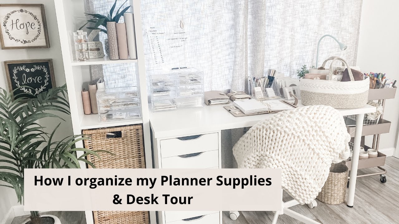 how i organize my planner supplies - the planner spot