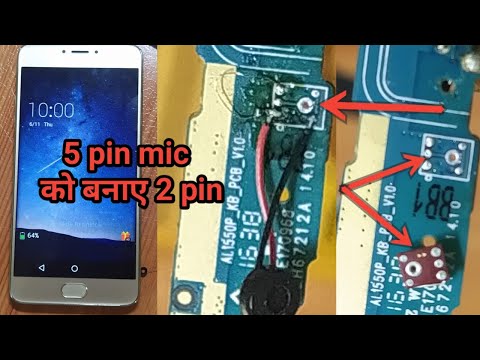 5 pin mic to 2 pin||digital mic to universal mic||maicromax evok note mic problem
