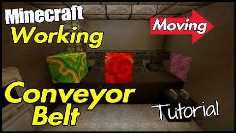 Minecraft Working Conveyor Belt Tutorial