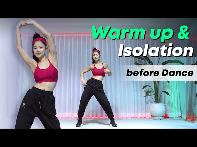 WARM UP u0026 ISOLATION Routine before you Dance class=