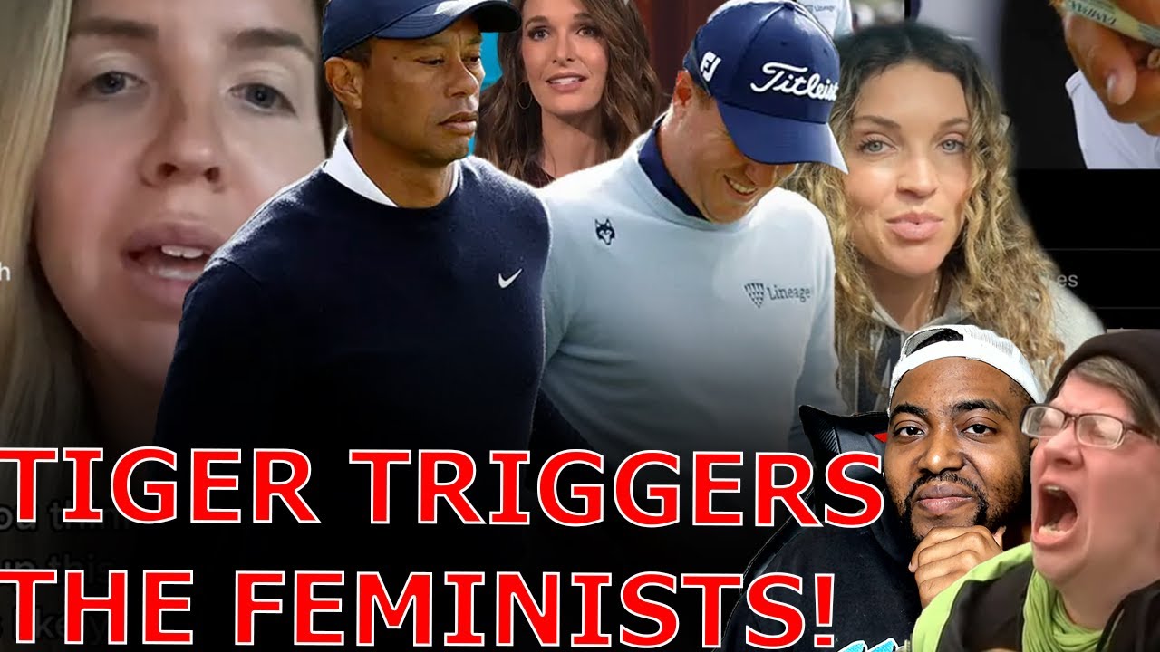Feminist MELT DOWN Crying Misogyny Over Tiger Woods Giving Justin Thomas A Tampon As A Joke