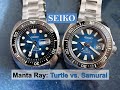 Seiko Save the Ocean, MANTA RAY Edition - Turtle vs. Samurai Dive Watch Review