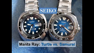 Seiko Save the Ocean, MANTA RAY Edition - Turtle vs. Samurai Dive Watch  Review - YouTube
