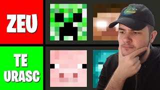 Tier List Cu Mobii Din Minecraft !