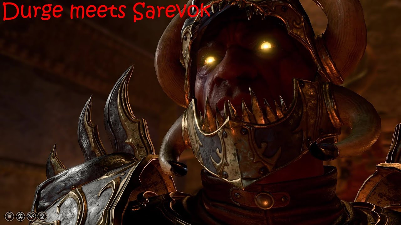 Baldur's Gate 3 - Durge meets Sarevok [ResistUrge-Tiefling-Bard] - YouTube