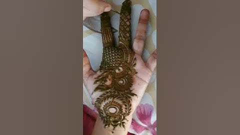 Modern Arabic Mehndi For Palm😍 #shorts