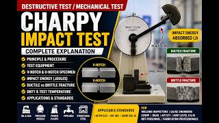 Destructive test or Mechanical test (Charpy impact test)
