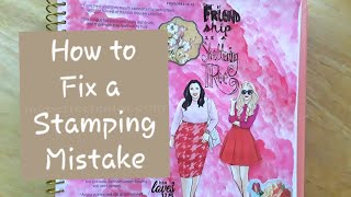 *How to fix a Stamping mistake in Bible journaling