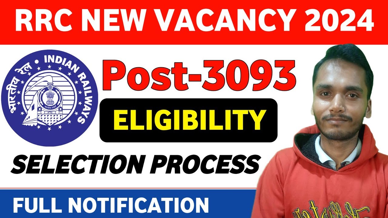 Railway बंपर भर्ती 2023| Total Post-3093| ITI pass vacancy