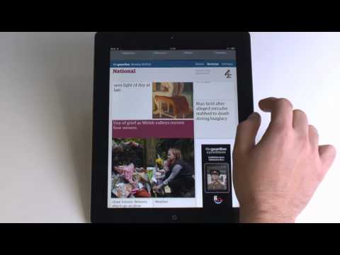 The Guardian iPad edition: how to use it Instructional Video