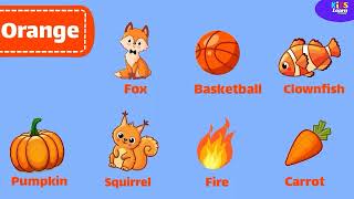 Things that are orange Learning Colors for Kids | orange colour objects