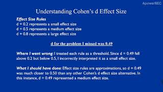 Cohen's D-Statistical Analysis