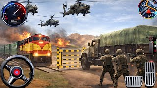  USA Army Truck Driving Cargo Games 2020-Us Offroad Army Track Driving Simulator...3D - Gameplay ... screenshot 3