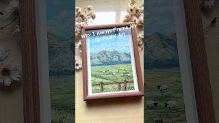 Why I Always Frame My Oil Pastel Art #arttips #tips #art
