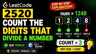 LeetCode 2520 Tutorial | Count the Digits That Divide a Number