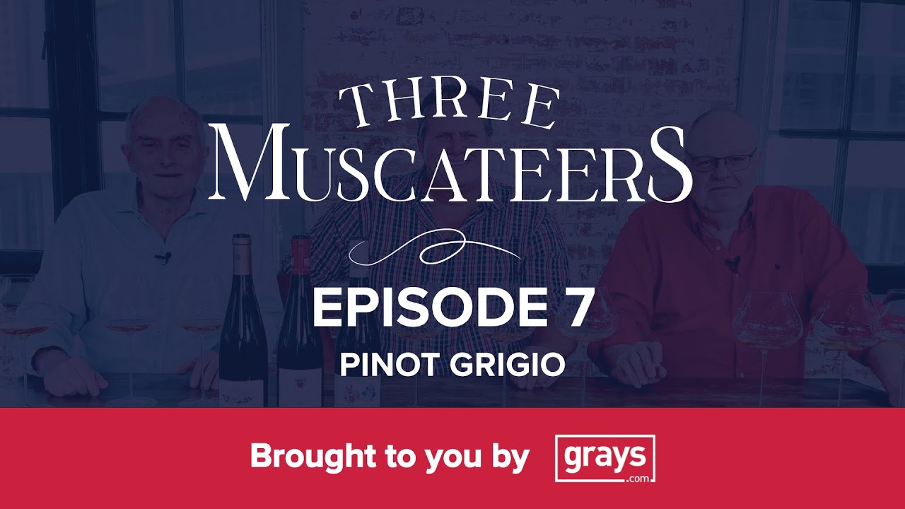 The Three Muscateers are on the Pinot Grigio from Kens private Cellar  - EP 7