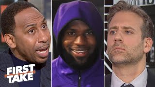 Stephen A. blasts Max Kellerman for telling LeBron to load manage when he's healthy | First Take