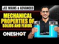 MECHANICAL PROPERTIES OF SOLID &amp; FLUID in One Shot: All Concept &amp; PYQs Covered | JEE Main &amp; Advanced