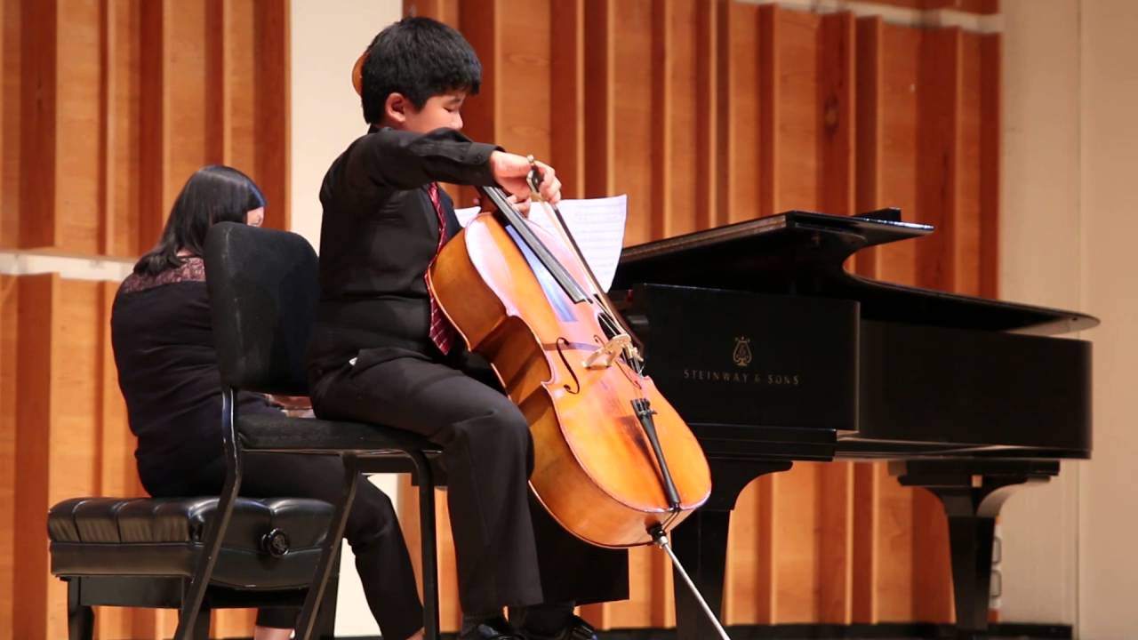Connor Tsui cello, Yvonne Lau piano,  Contemporary Music Festival. Comic March by Shtogarenko