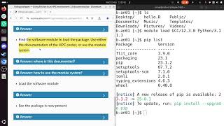 HPC Python day 2: Use packages, for Kebnekaise Content