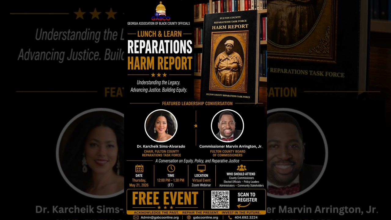 GABCO Lunch & Learn: Fulton County Reparations Harm Report 5/21/2026