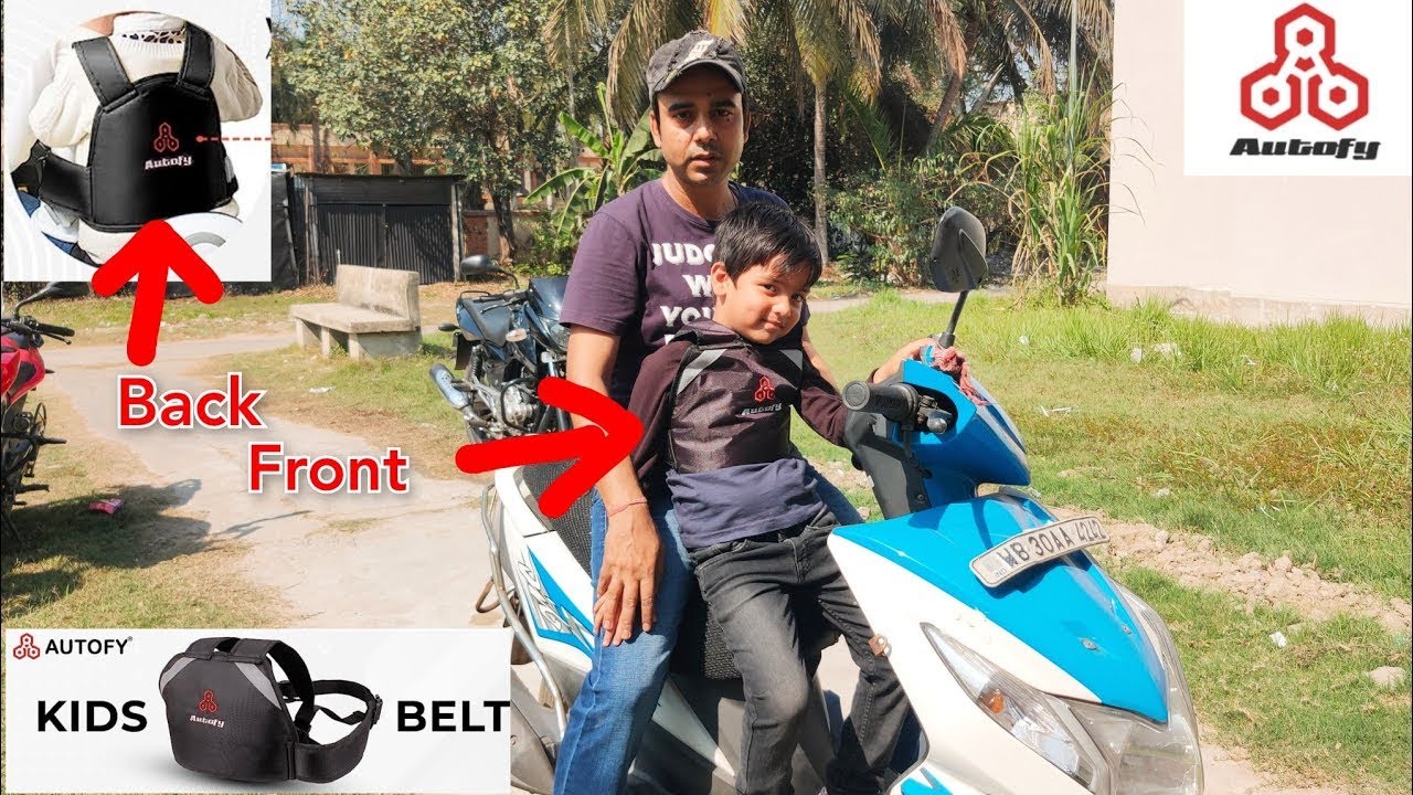 Two Wheeler Kid Safety Belt Autofy Safety Belt for Child for Scooty