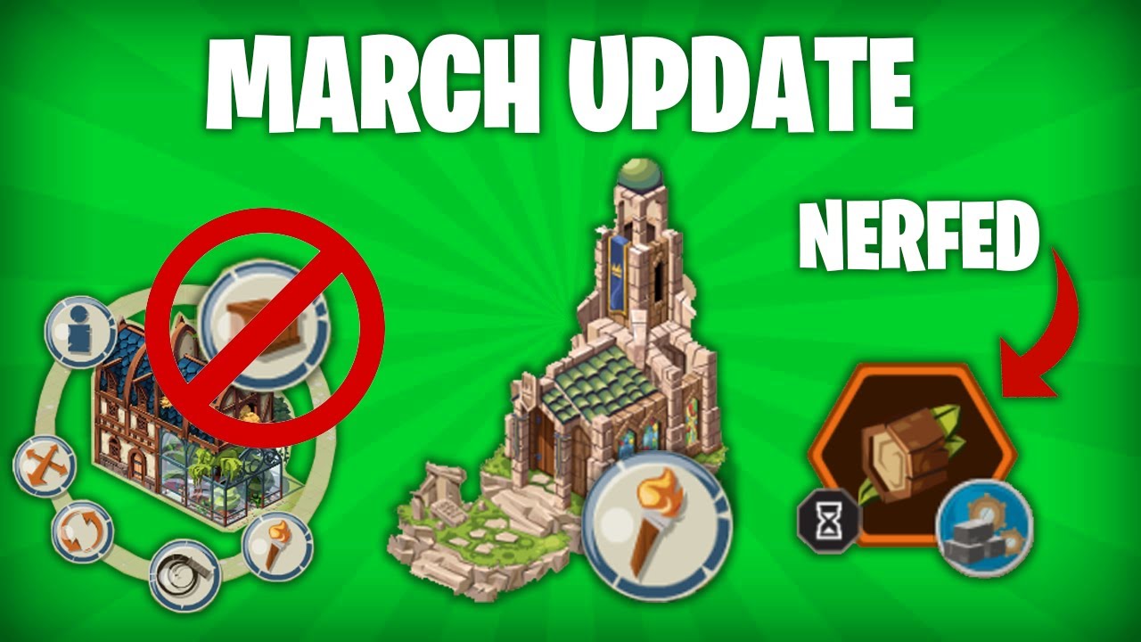 MARCH Update Temp Build Items NERF, New Demolish Possibilities and More Changes Goodgame
