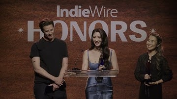 Chris Appelhans, Maggie Kang, And EJAE Accept The Spark Award At IndieWire Honors