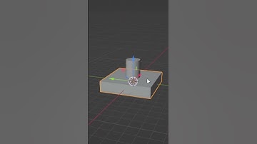 Make Holes Using Another Object In BLENDER || Boolean Modifier #shorts