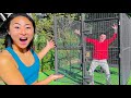 I BUILT THIS IN HIS BACKYARD!! **HE WAS SO MAD**