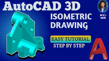 AutoCAD Isometric Drawing Tutorial (Step by Step) | Easy for Beginners 2025 #autocad  #3dmodeling