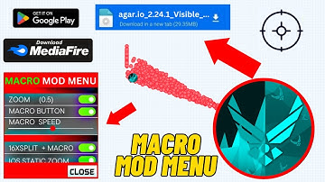 Agario Macro New Mod Menu + Zoom and Lag-Free iOS/Android + Custom Skins