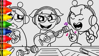 Full Incredibox Sprunki Coloring Pages | Oren Has a Crazy Fan Girl Guide