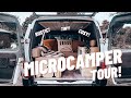 Cosy self-built micro-campervan (Berlingo) tour!