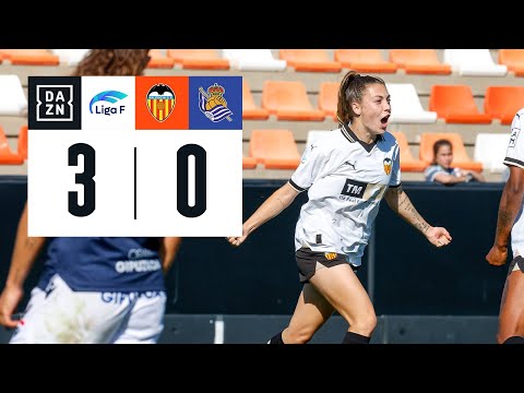 Valencia Femenino vs Real Sociedad (3-0) | Resumen y goles | Highlights Liga F