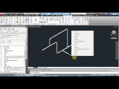 Routing pipe in Cadworx
