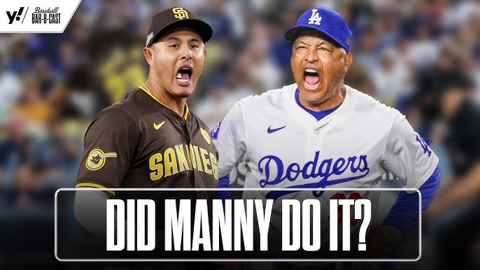 Padres' Manny Machado DODGER DUGOUT DRAMA! Throws Ball at Dave Roberts |  Baseball Bar-B-Cast