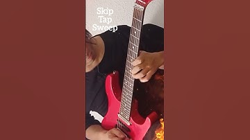 Skip Tapping Sweep🎸 guitar solo #sweeppicking #guitartapping