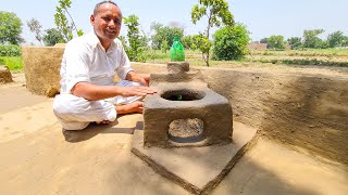 DIY Beautiful and Unique Outdoor Smoke Free Wood Stove | Mubashir Saddique | Village Food Secrets