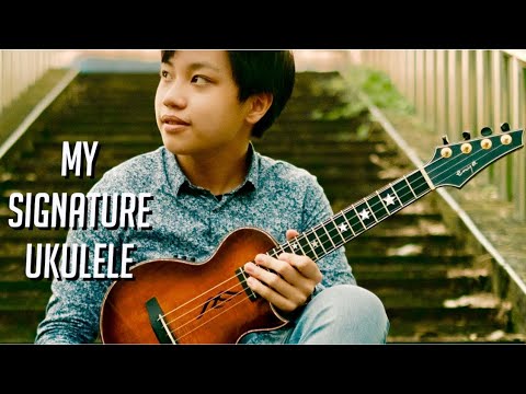 Unboxing my first SIGNATURE UKULELE designed by myself. (with English subtitles)