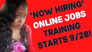 $11/HR WORK-FROM-HOME Jobs. Training STARTS 9/25/2020. APPLY ASAP!!