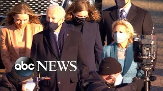 President Joe Biden's inaugural parade to the Oval Office